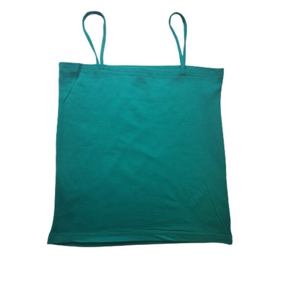 TURQUOISE Green Spaghetti Strap Camisole Tank Top - New Without Tags- One Size - Picture 2 of 10